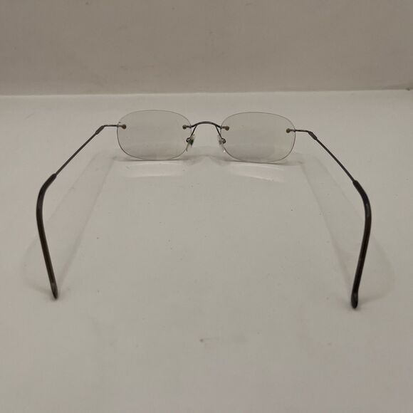 Tura Eyeglasses N023 Rimless Designer Frames Only  Grey 48-19-135 - Picture 5 of 6